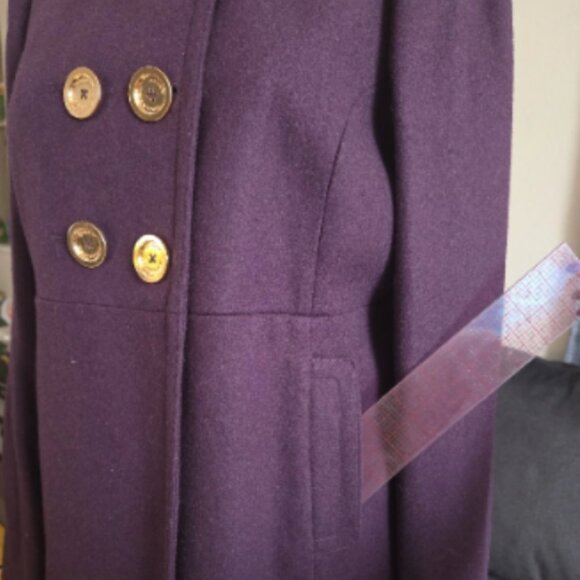 Juicy Couture Purple Pea Coat - Picture 3 of 11